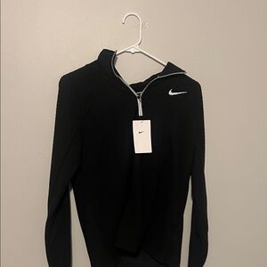 Nike Women's Black Quarter-Zip Sweatshirt